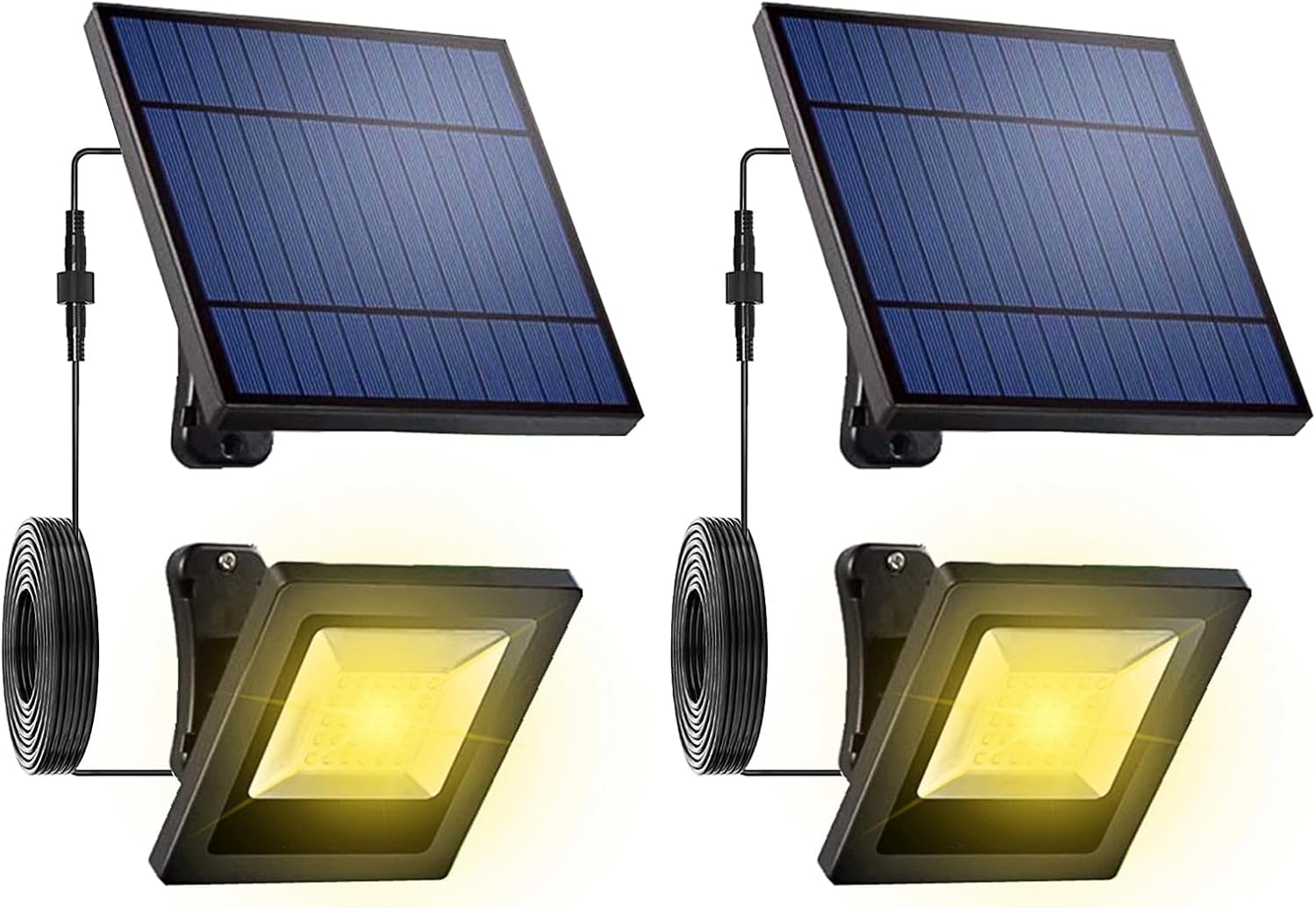 Solar Flood Lights Outdoor with 16FT Cable for Versatile Use