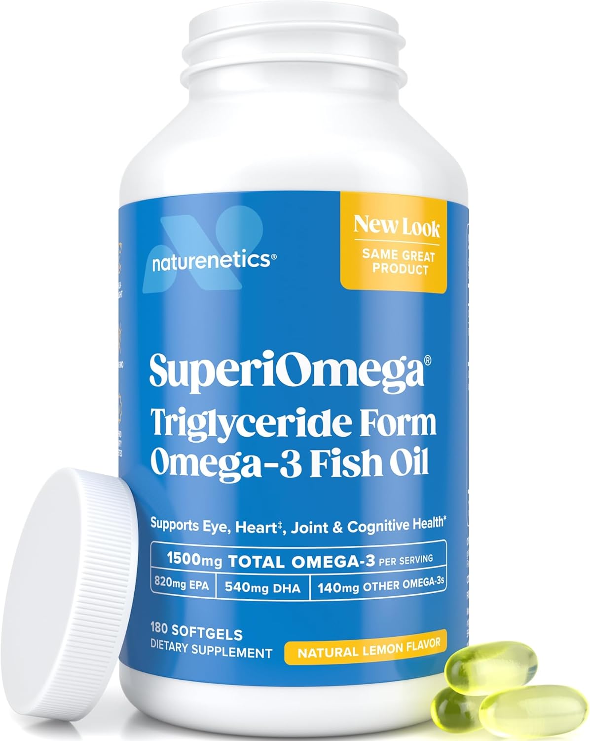 Triglyceride Omega 3 Fish Oil for Heart, Brain & Joint Health