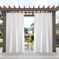 Exclusive Home Cabana Solid Indoor/Outdoor Light Filtering Curtain