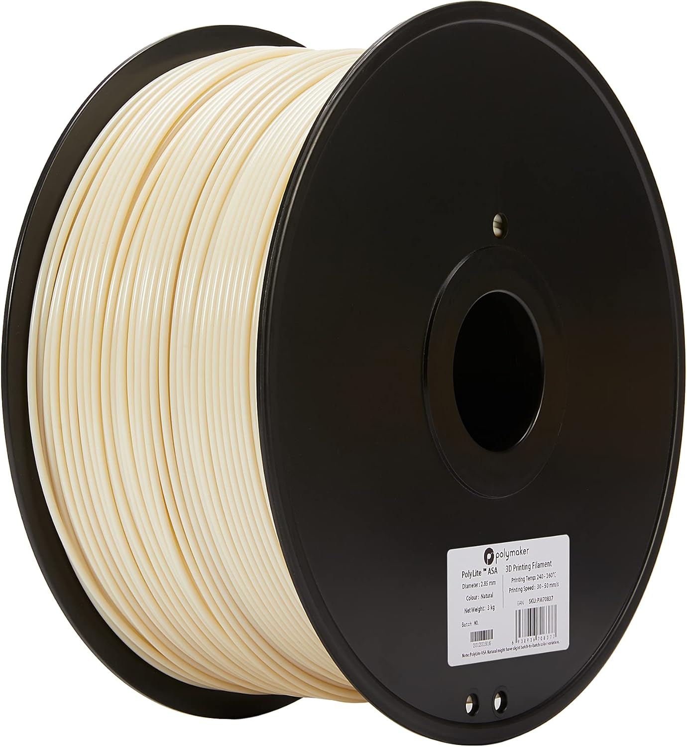 Polymaker ASA Filament 2.85mm Natural for Outdoor Printing