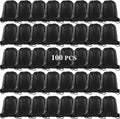 Drawstring Backpack Bags 100 Pack - Bulk Black Gym Sacks