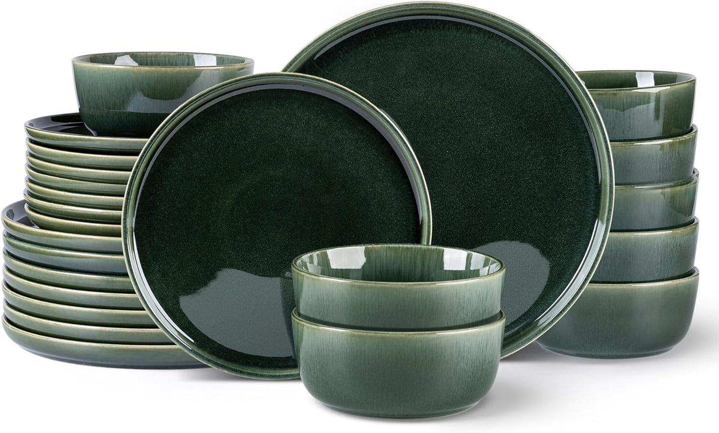 GBHOME Ceramic Dinnerware Set for 8 - 24 Pieces Stoneware