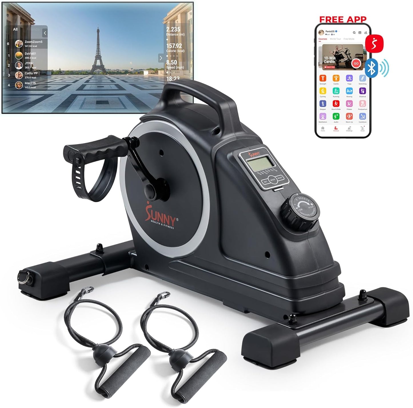 SunnyFit Under-Desk Cycle: Senior Cardio