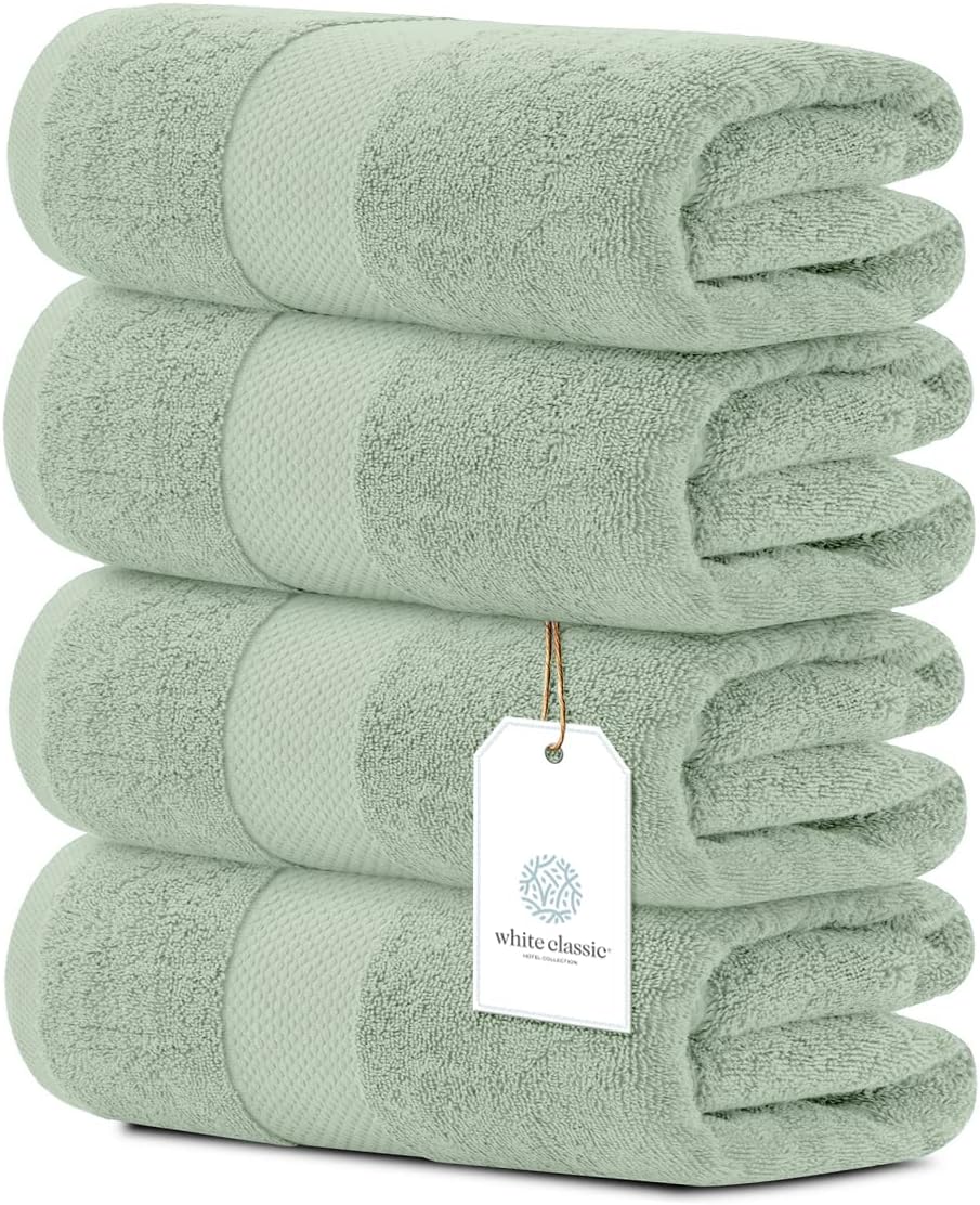 Luxury Bath Towels Set of 4 Large - Ultra Soft 700 GSM Cotton
