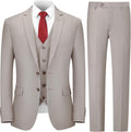 Cooper & Nelson 3 Piece Mens Slim Fit Suit Set - Tailored Look