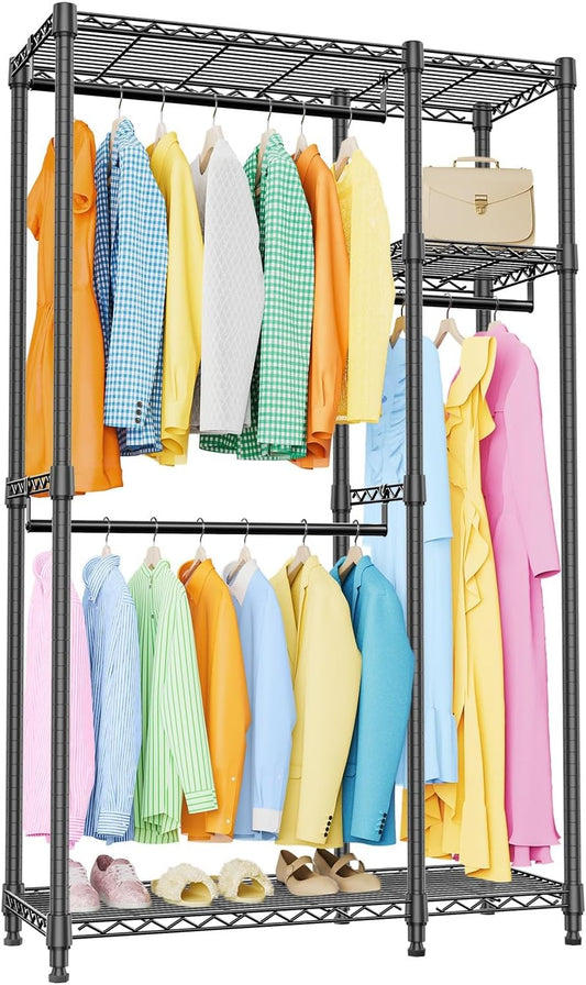 Heavy Duty Garment Rack for Clothes Storage and Organization