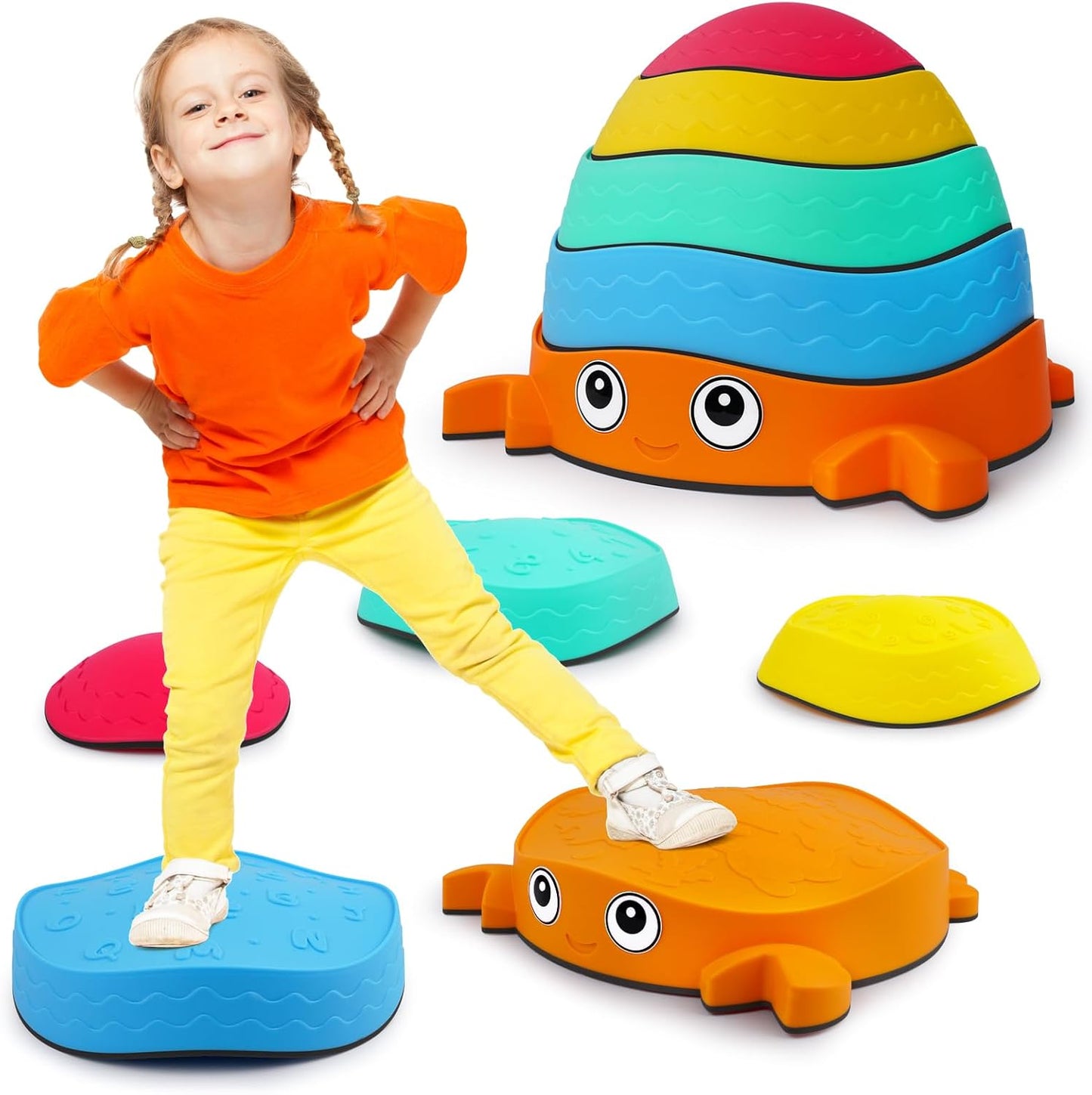Crabs Balance Stepping Stones for Toddlers - Fun Sensory Play