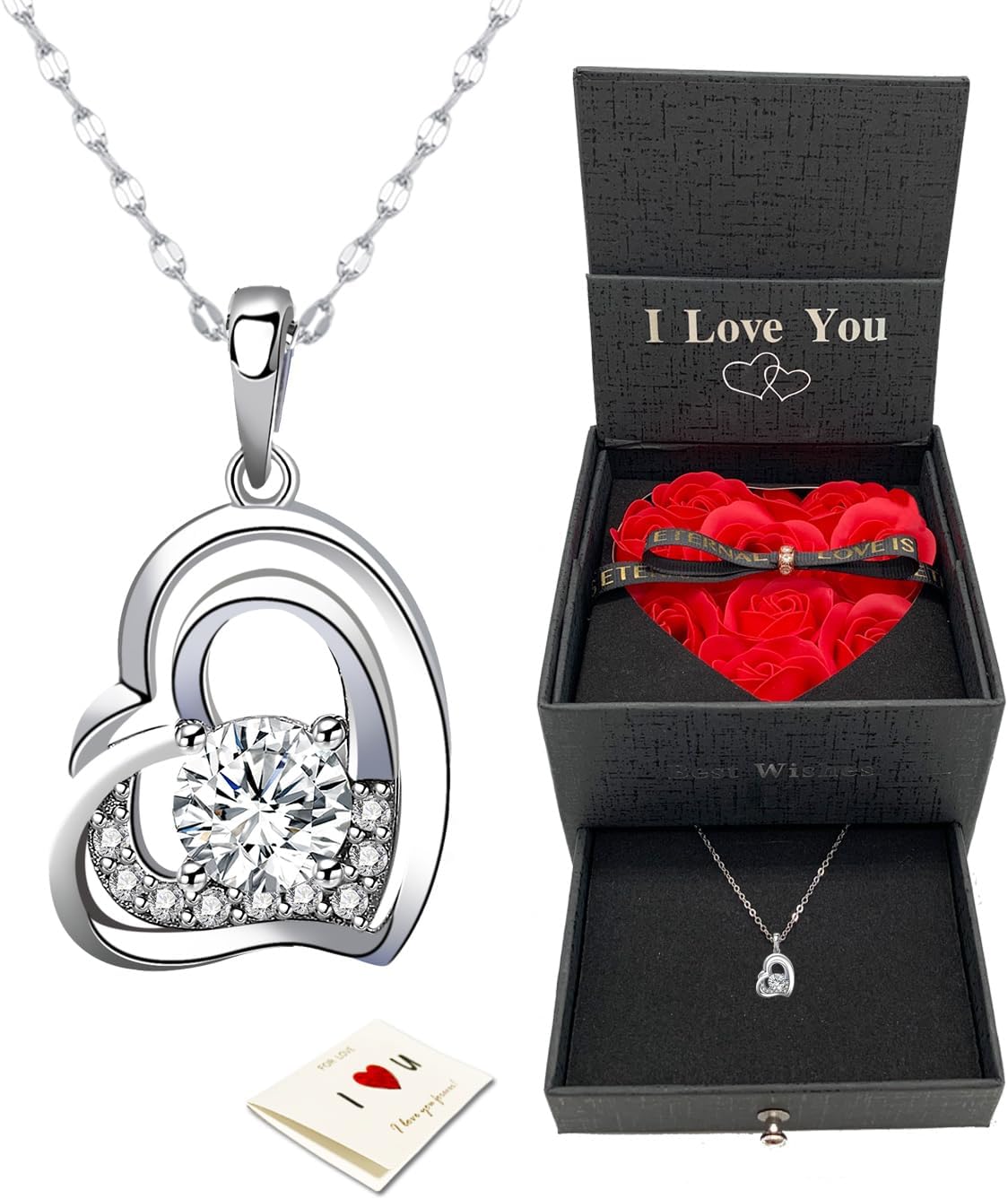 Cubic Zirconia Necklace Gifts for Mom, Wife, and Girlfriend