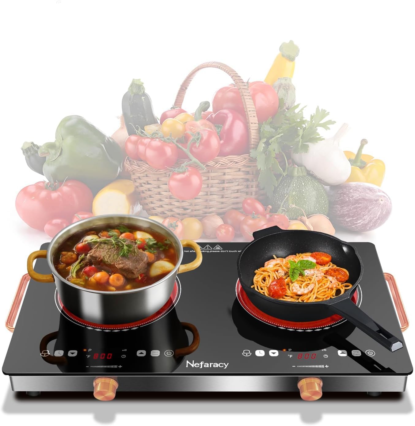 2 Burner Electric Cooktop 24 inch for Portable Cooking Needs