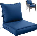 Premium Outdoor Seat Cushion Set 24 x 24 x 5 in - Deep Seat Comfort 1