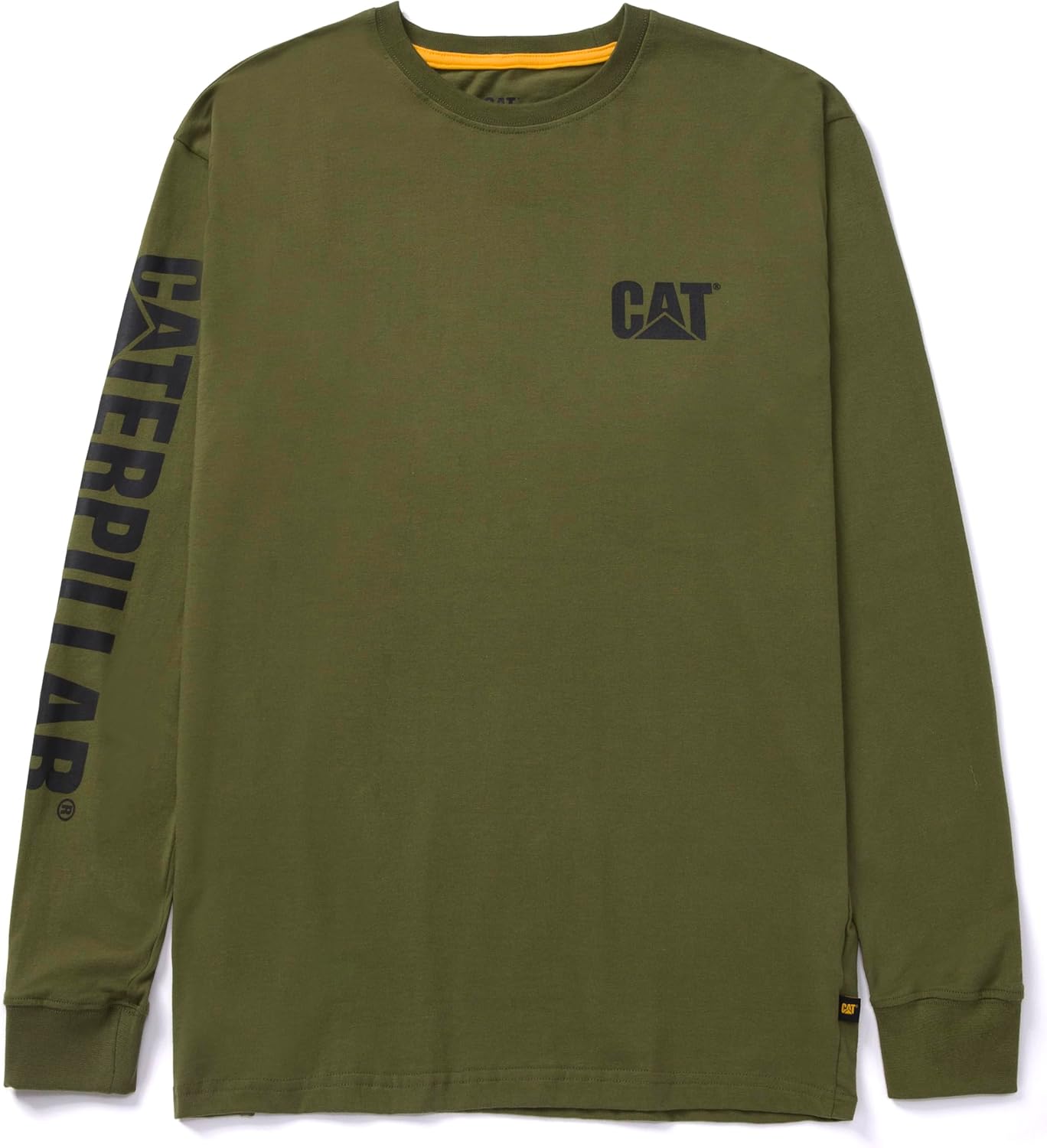Caterpillar Trademark Banner Long Sleeve Tee for Men - Workwear