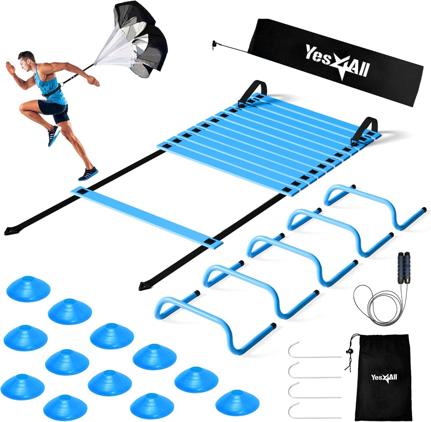 Agility Ladder Speed Training Set for All Ages and Levels