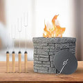 NEELO Concrete Tabletop S'mores Maker - Portable Smokeless Fire Pit