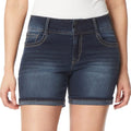 WallFlower Luscious Curvy 9-in Mid-Rise Bermuda Shorts - Curve Casual