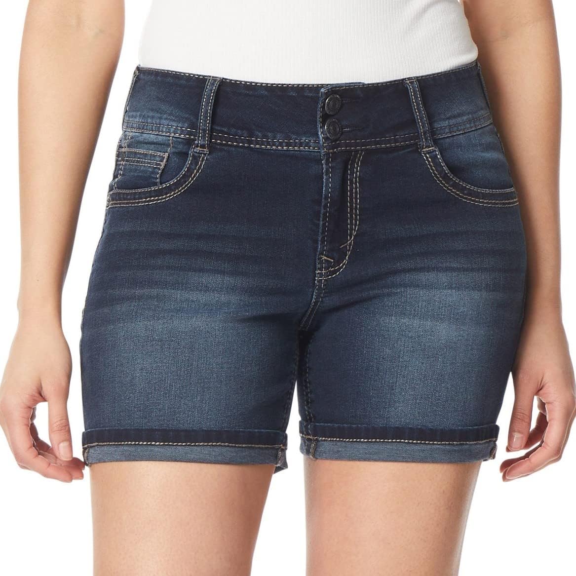 Luscious Curvy 9-inch Mid-Rise Bermuda Shorts for Women