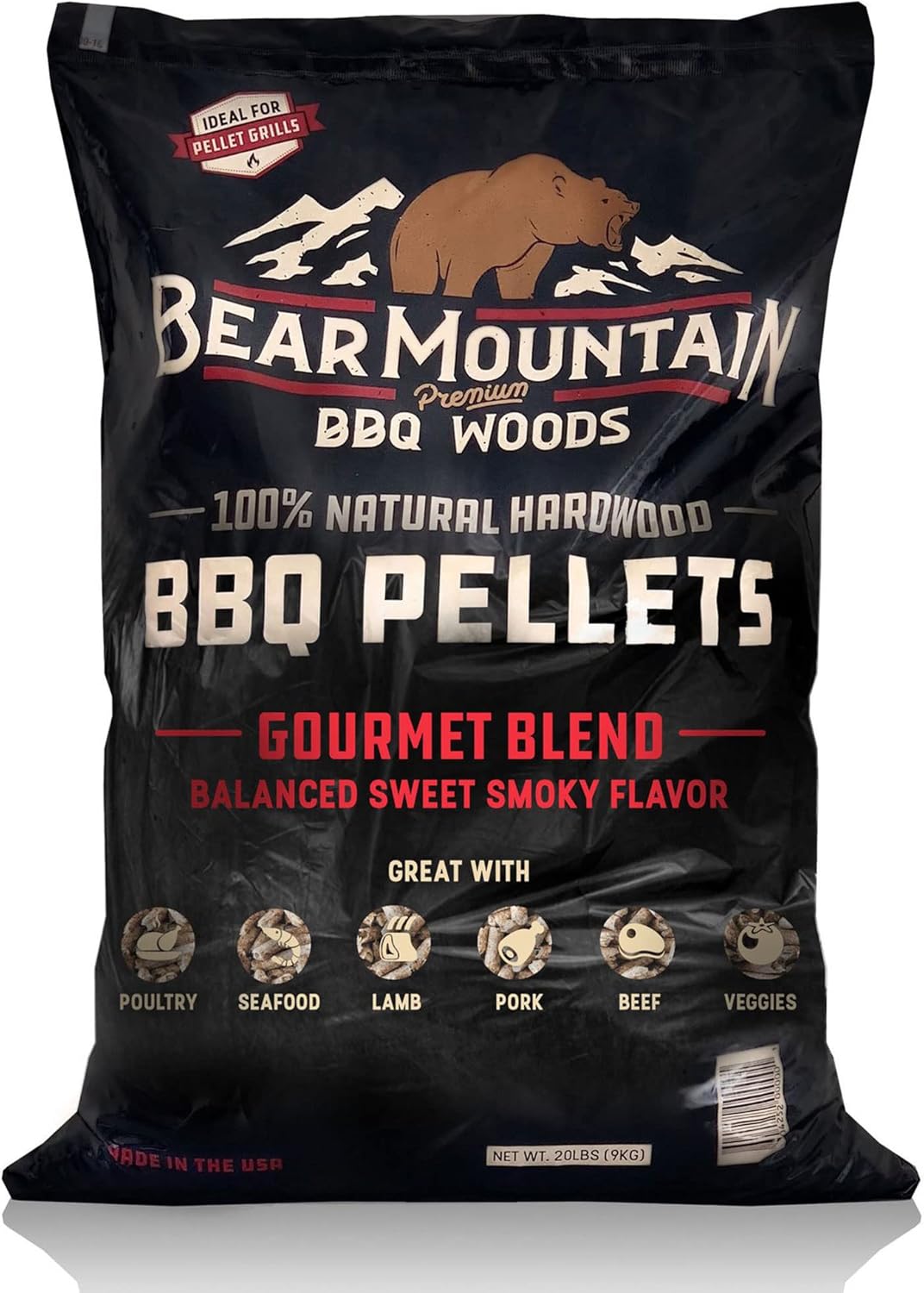Bear Mountain All Natural Wood Pellets for BBQ and Grilling