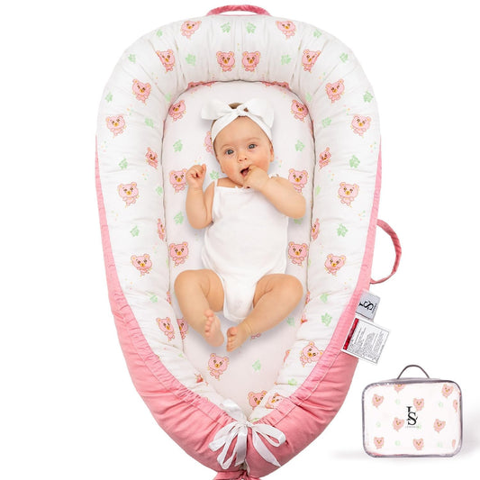 Baby Lounger for Newborn 0-24 Months by Leosole - Soft & Safe