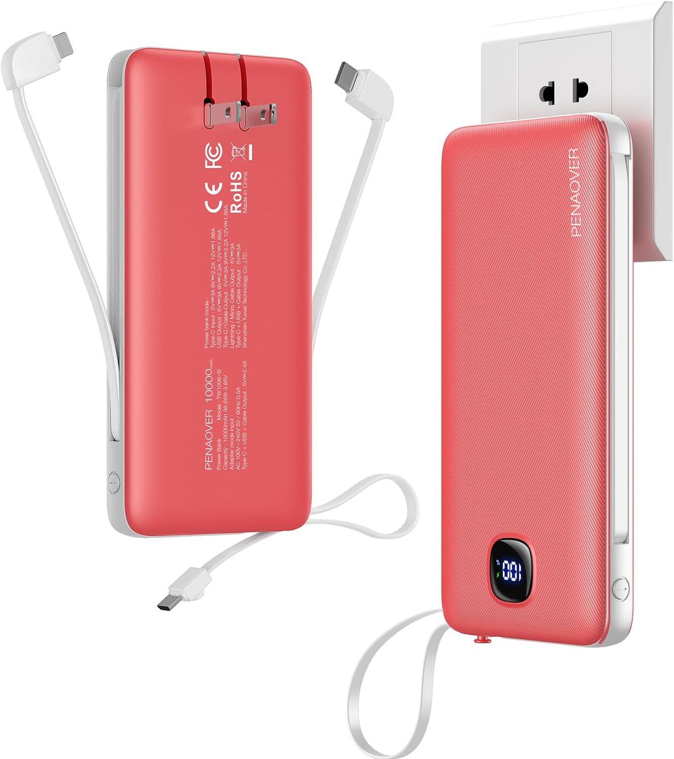 Fast Charge Anywhere: Slim 10000mAh Power Bank
