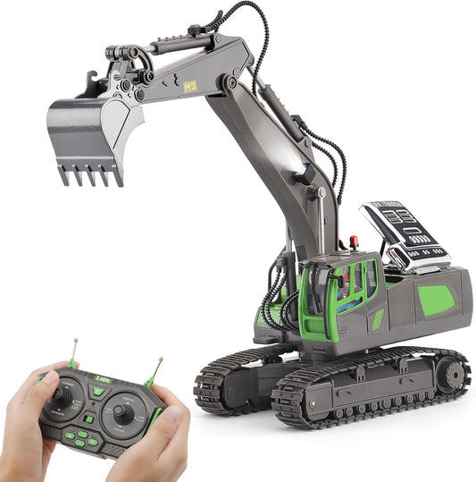 PREPOP Remote Control Excavator Toy for Kids Aged 6 to 12 Years