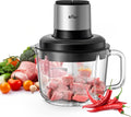 Bear Food Processor Electric Chopper - 8 Cup Glass Bowl, 400W