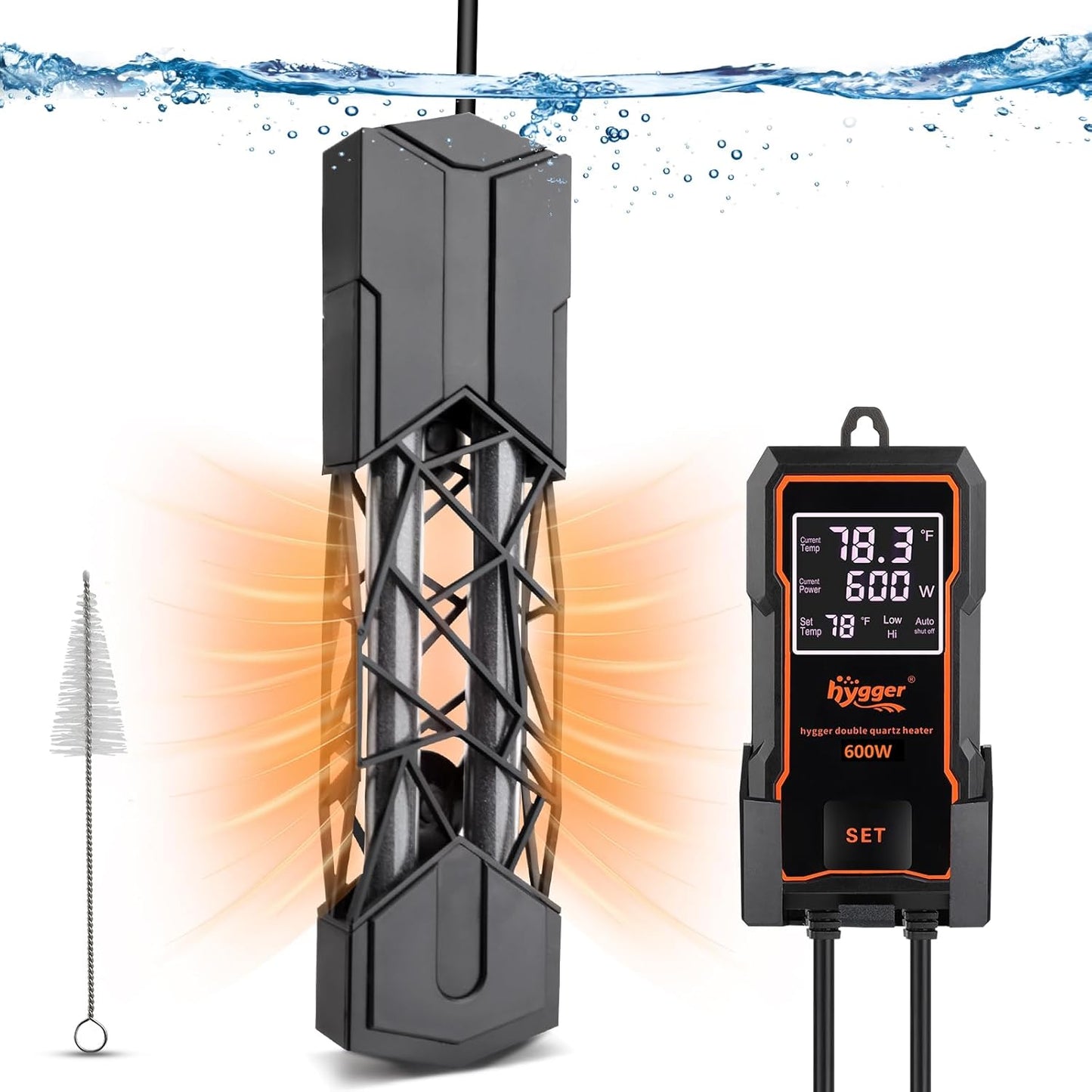 hygger Submersible Aquarium Heater 400W for 50-95 Gallons