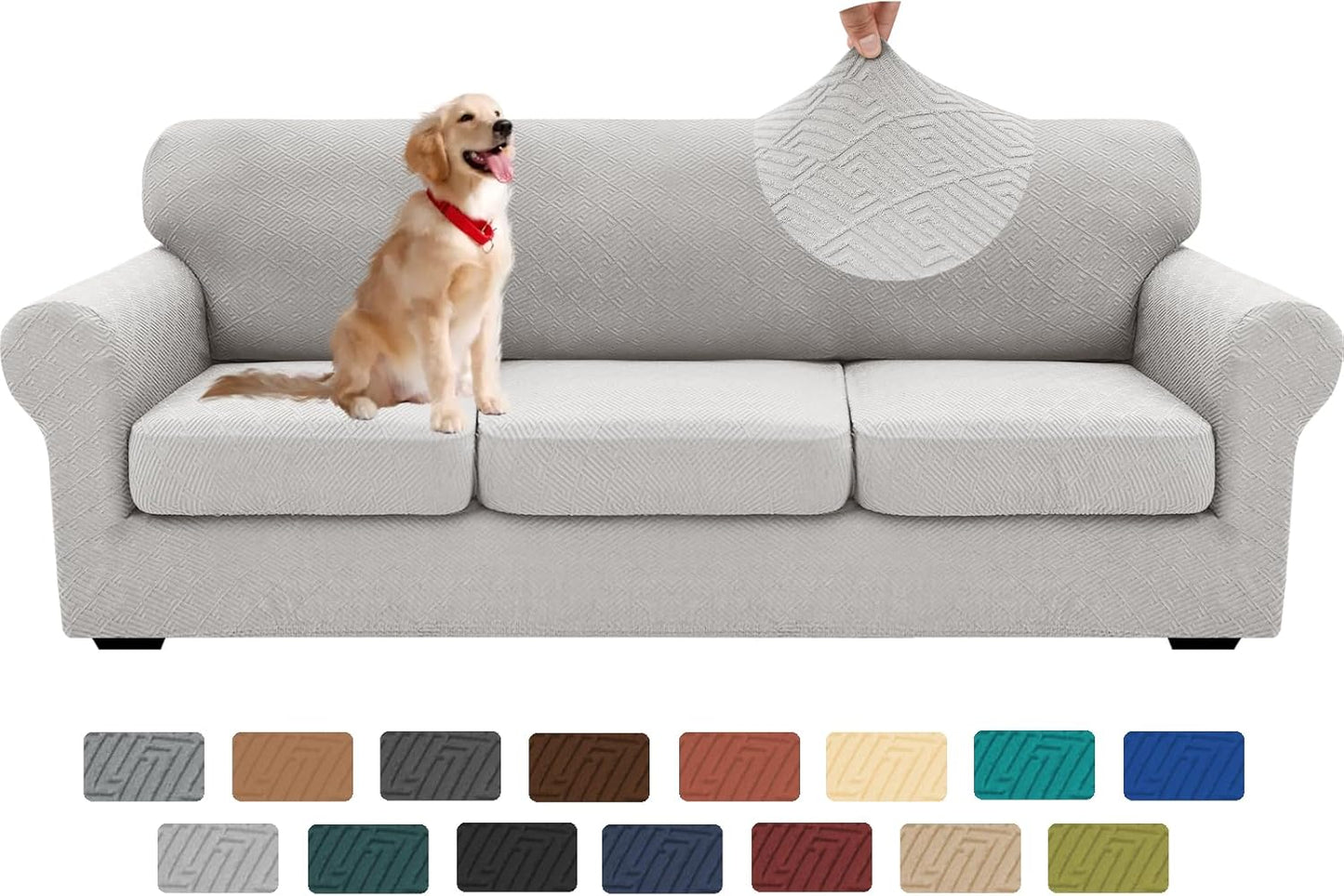 XINEAGE Extra Large Couch Covers for 3 Cushion Sofa Protection