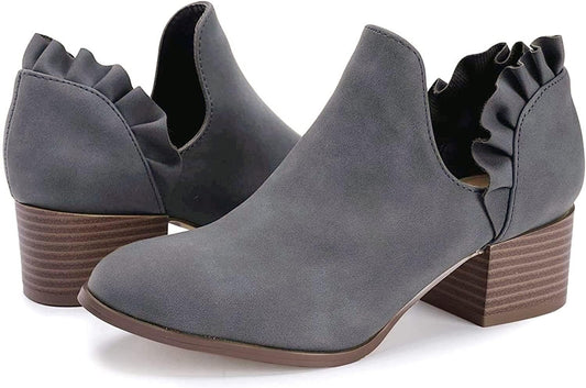 Fashare Womens Fall Cutout Booties for Stylish Casual Wear