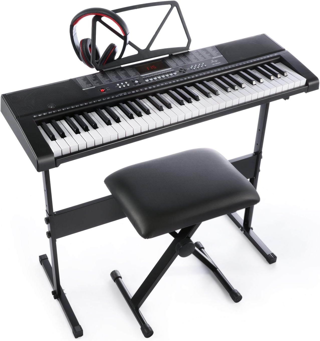 61-Key Keyboard Bundle w/ USB Music Player & Extras - JOYMUSIC