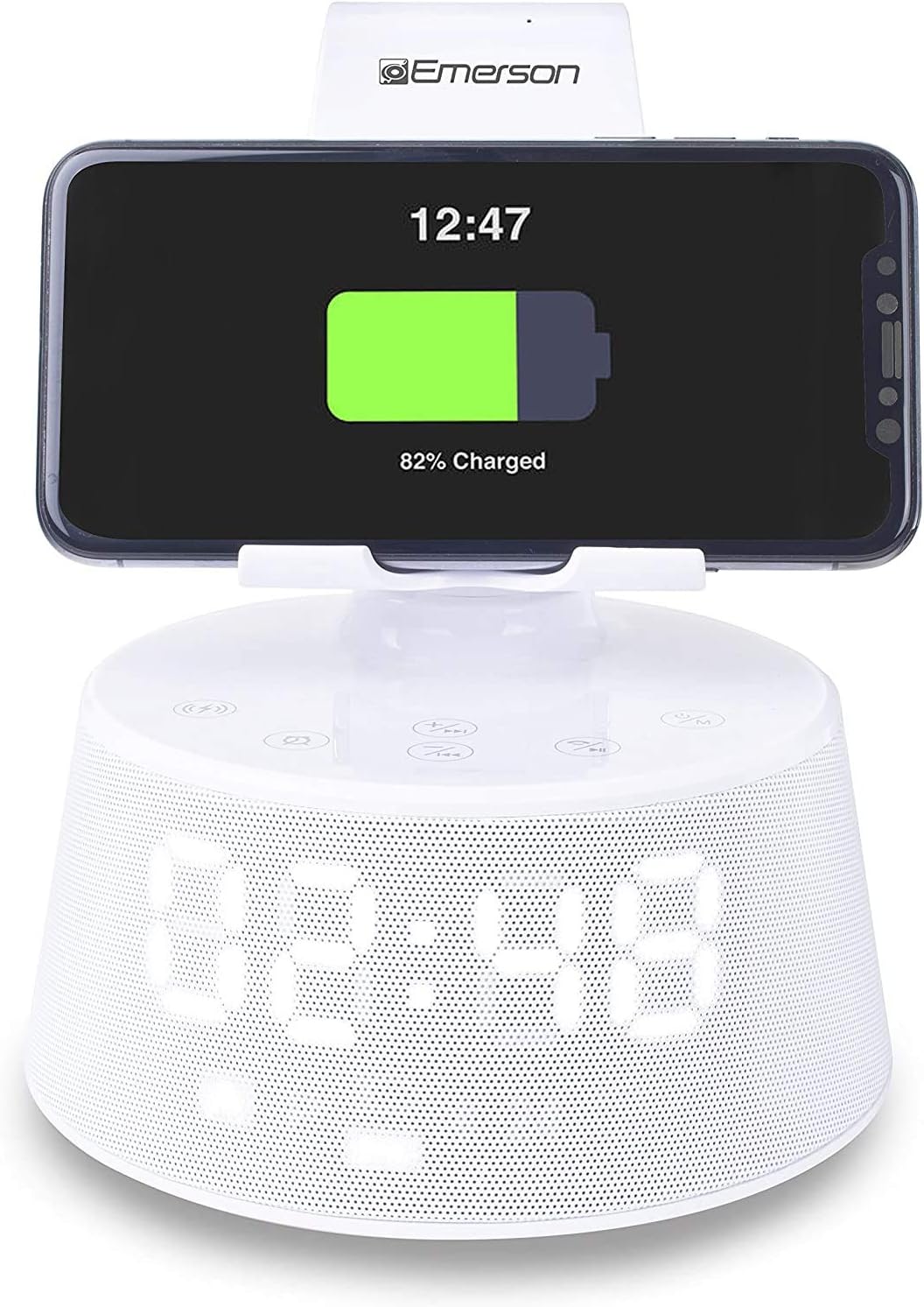 Emerson Docking Station: Wireless Charging & Bluetooth Speaker