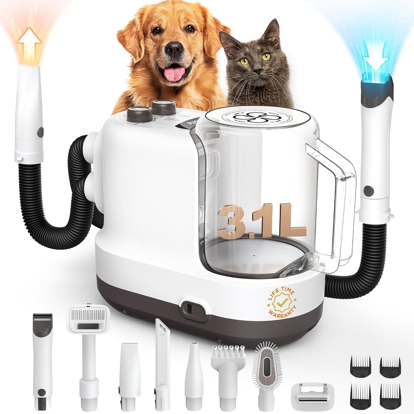 Dog Grooming Vacuum - Say Goodbye to Shedding! FEELNEEDY