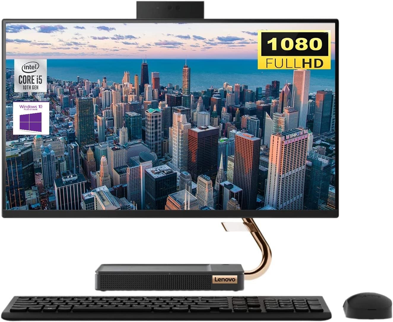 Lenovo IdeaCentre 5 23.8 FHD All-in-One Desktop for Home Office