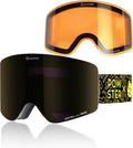 Ski Goggles Snow OTG Frameless Magnetic Lens Skiing Goggles - Clear