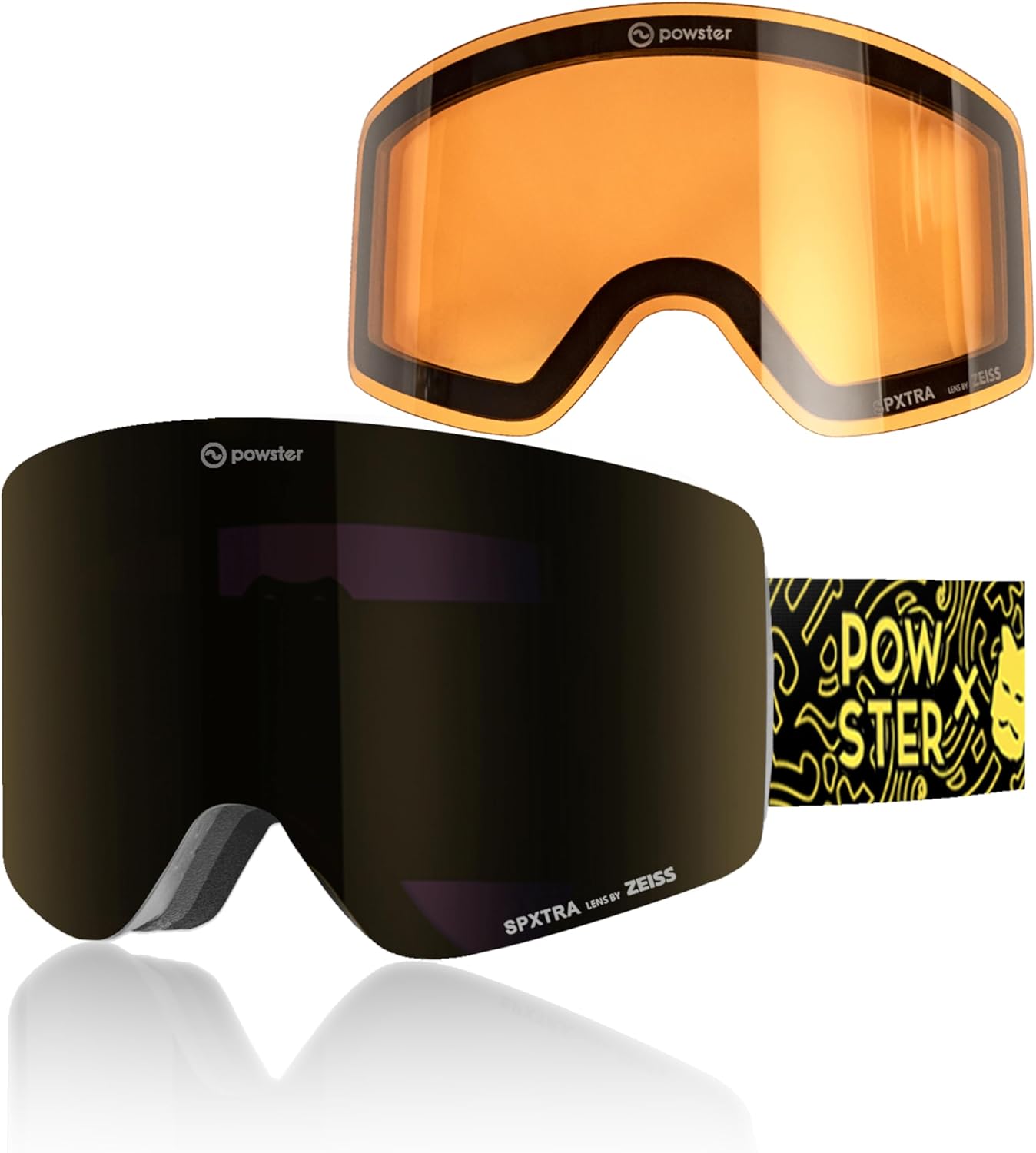 Powster Snow Goggles: OTG, Anti-fog, UV Protection
