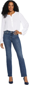 NYDJ Marilyn Straight Denim Jeans - Classic Fit, Flattering Lift
