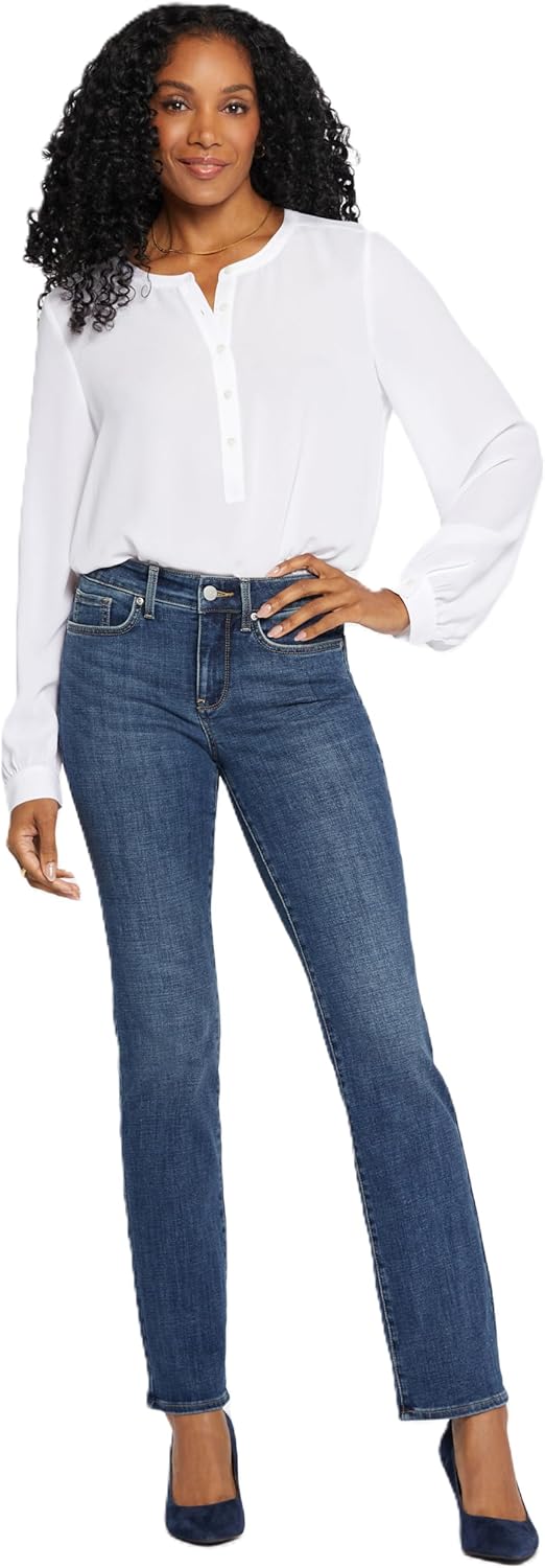 NYDJ Women's Marilyn Straight Denim Jeans - Classic Fit Style