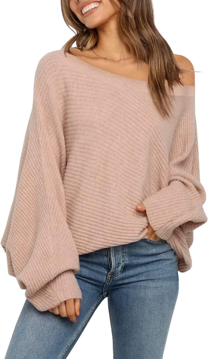 Mafulus Women's Oversized Crewneck Sweater for Stylish Comfort