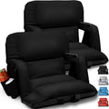 Wide Stadium Seats 2 Pack Black 22.5 in - Sofa Style Comfort