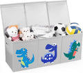 Extra Large Toys Chest 150L Foldable Toy Box with 3 Lids - 40in