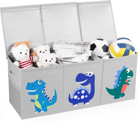 Extra Large Toy Storage Organizer for Kids with Dinosaur Design