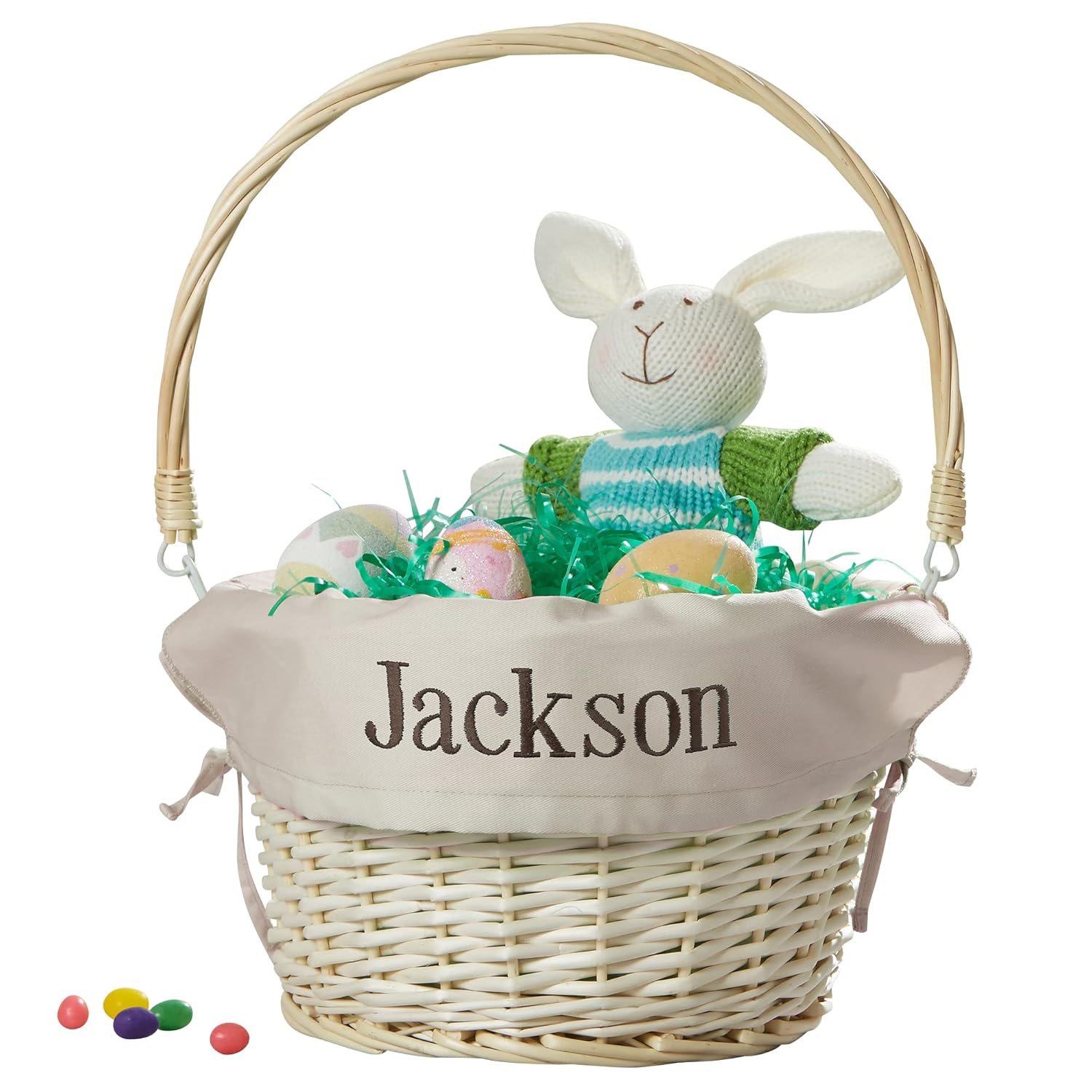 Personalized Hand-Woven Willow Easter Basket for Kids Fun