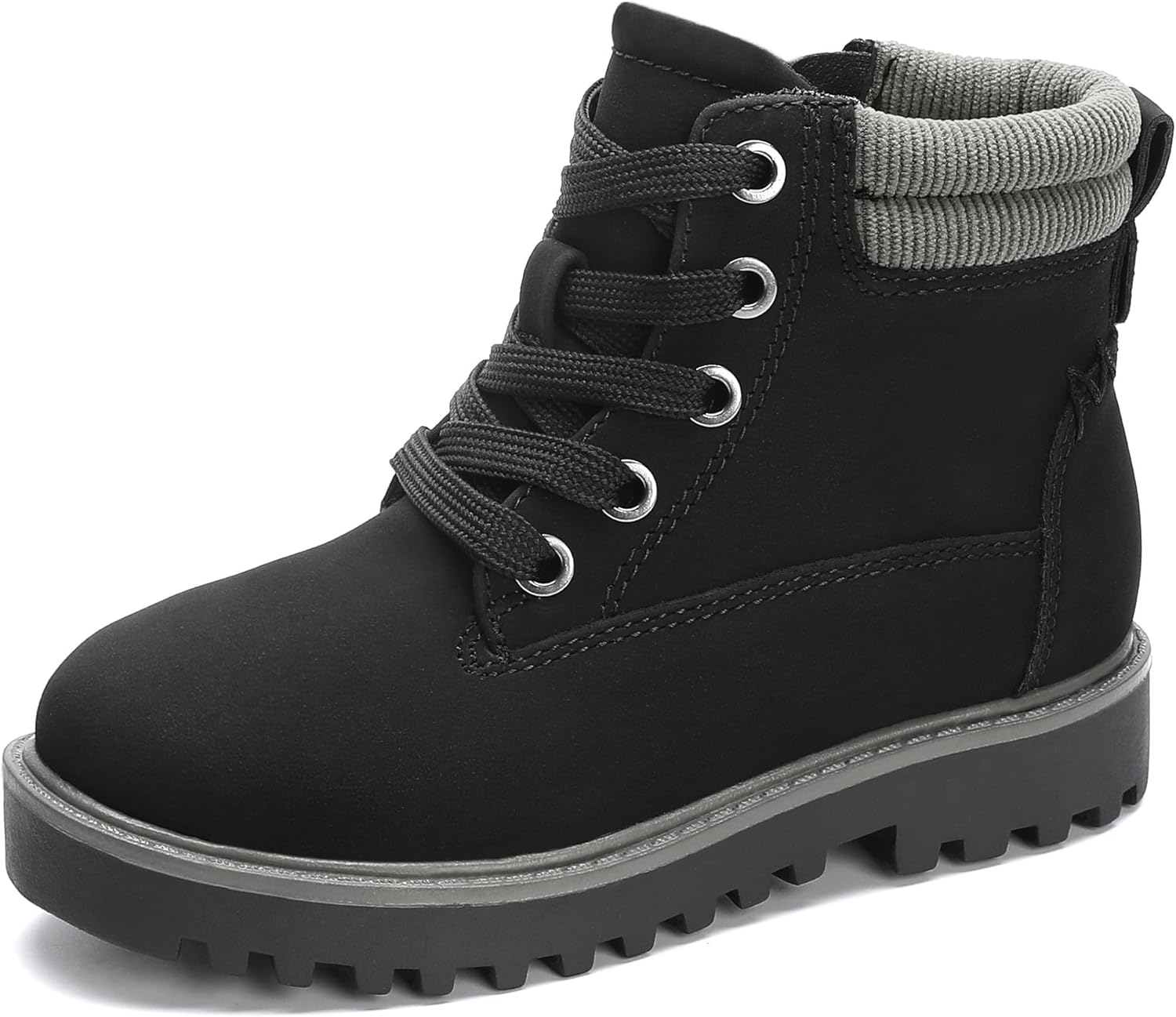 MIXIN Girls Boys Combat Hiking Snow Boots Waterproof Non-Slip