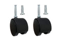 Shepherd Hardware 9418 2-Inch Twin Wheel Office Chair Caster - Smooth Mobility