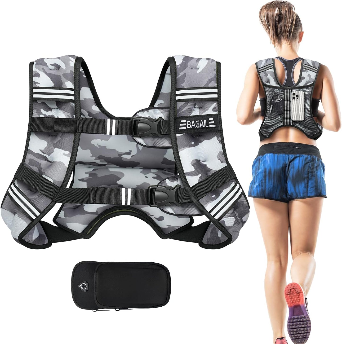 BAGAIL Weighted Vest for Effective Training and Weight Loss