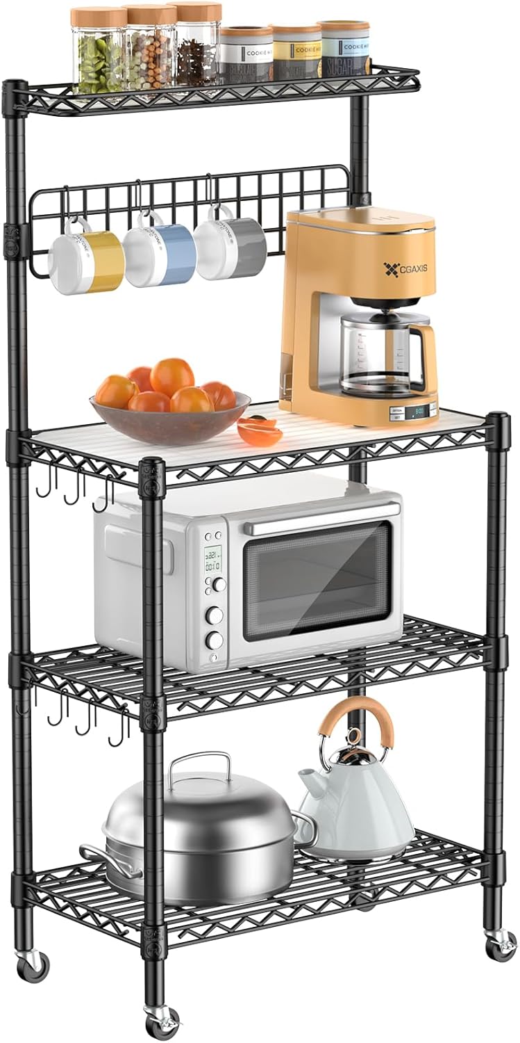 NSF Certified 4-Tier Kitchen Rack, Mobile Storage Solution