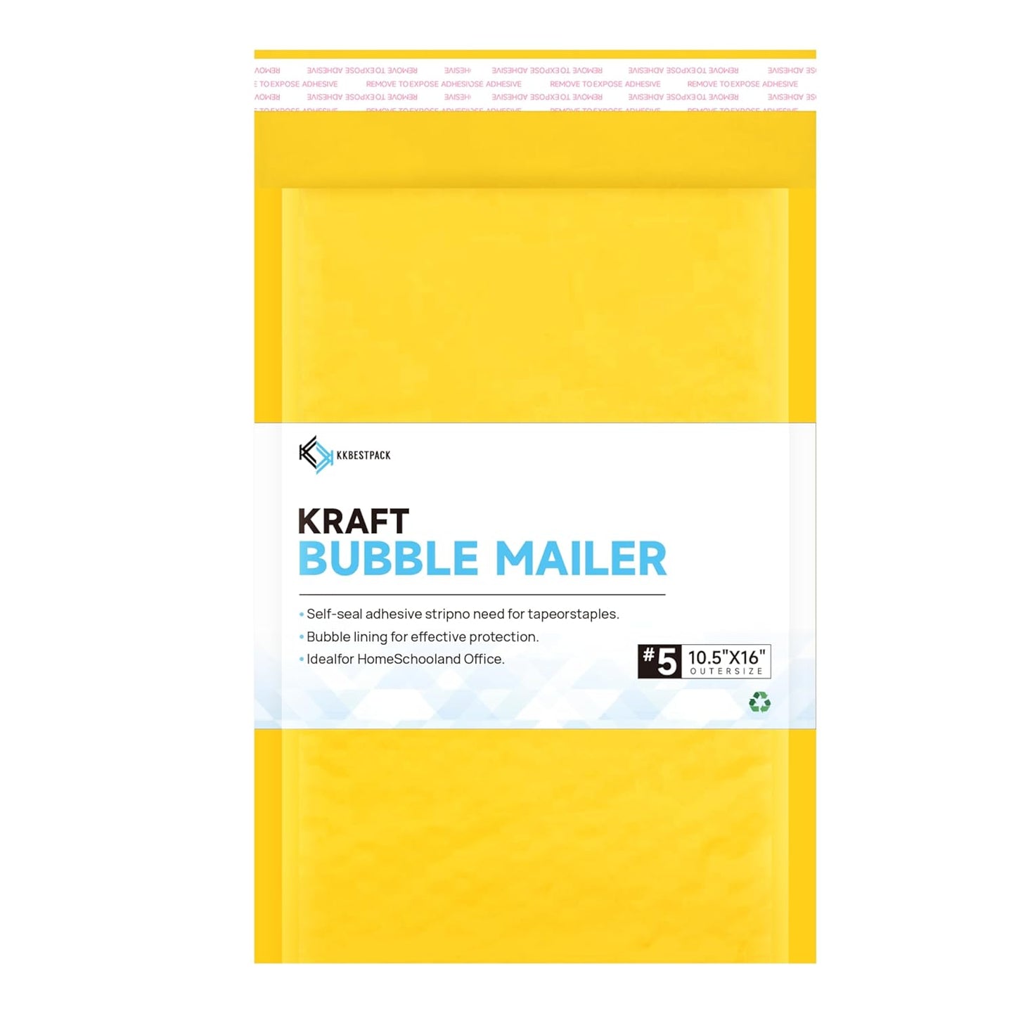 Kraft Bubble Mailers 10.5x16 Inch Self-Seal Padded Envelopes