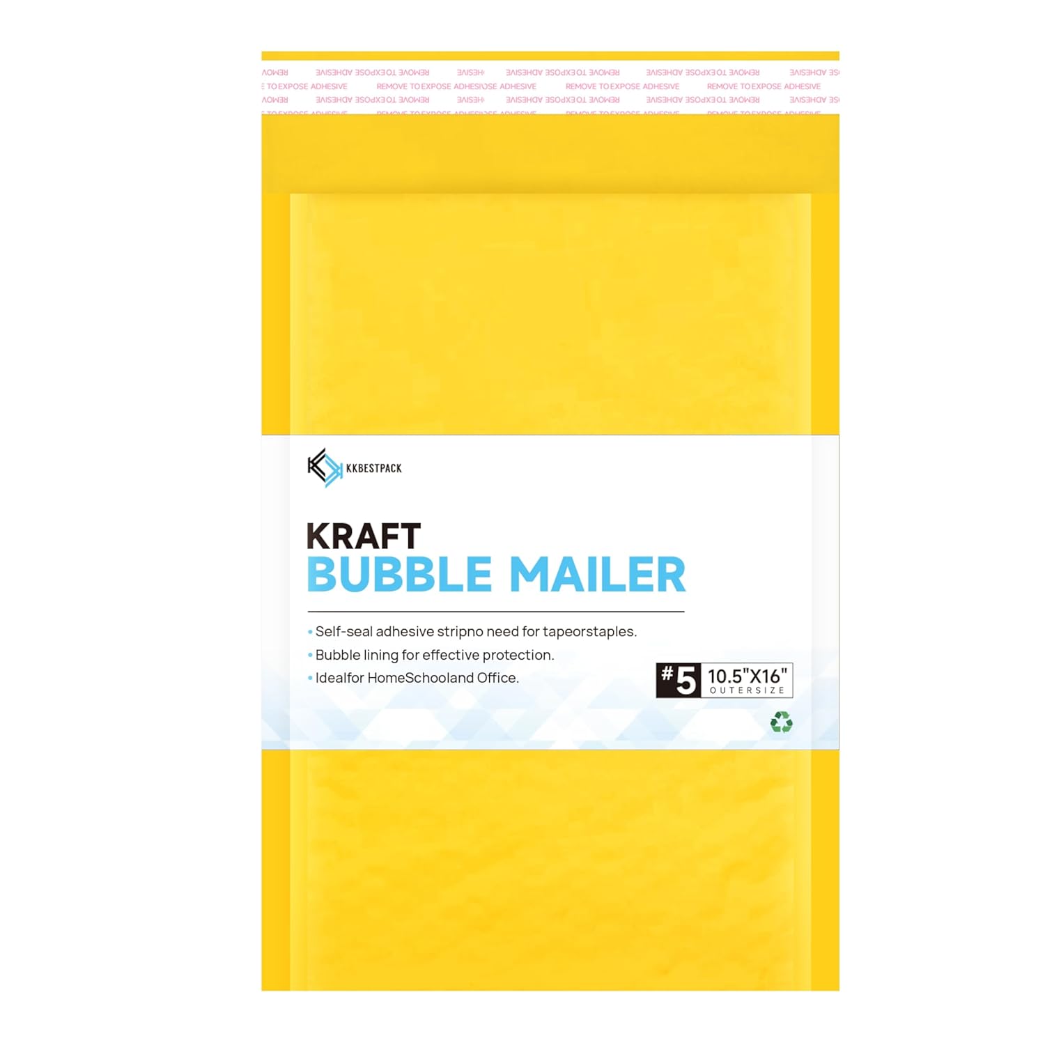 Kraft Bubble Mailers 10.5x16 Inch Self-Seal Padded Envelopes