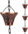 Rain Chains for Gutters Outside 8.5FT Copper Rain Catcher Chain