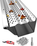 Gutter Guards 5 inch Aluminum Leaf Filter Covers - 108 ft Protection