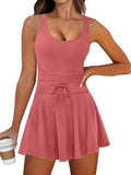 Caracilia Women's Tennis Mini Dress - Flattering Active Romper