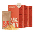Pikora Beef Bone Broth Instant Powdered Mix (3 Pack) - High Protein